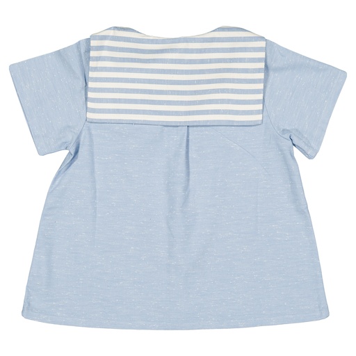 Blouse MONGE- bleue poudré
