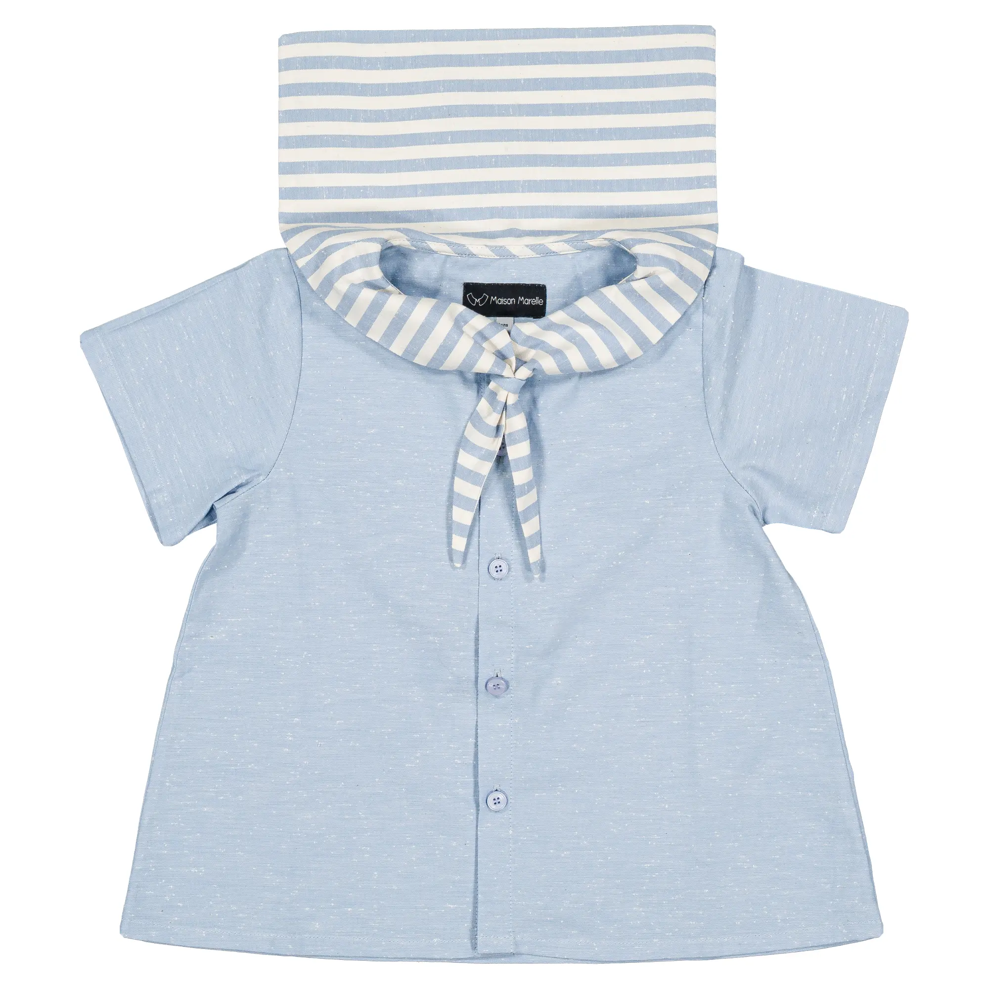 Blouse MONGE- bleue poudré