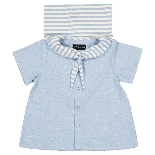 Blouse MONGE- bleu poudré