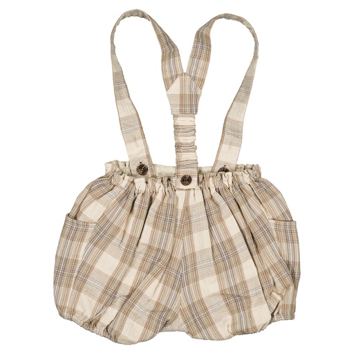 Bloomer à bretelles TERNES-  tartan multicolore