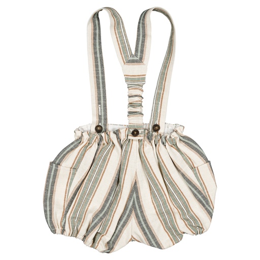 Bloomer à bretelles TERNES-  maxi rayé vert