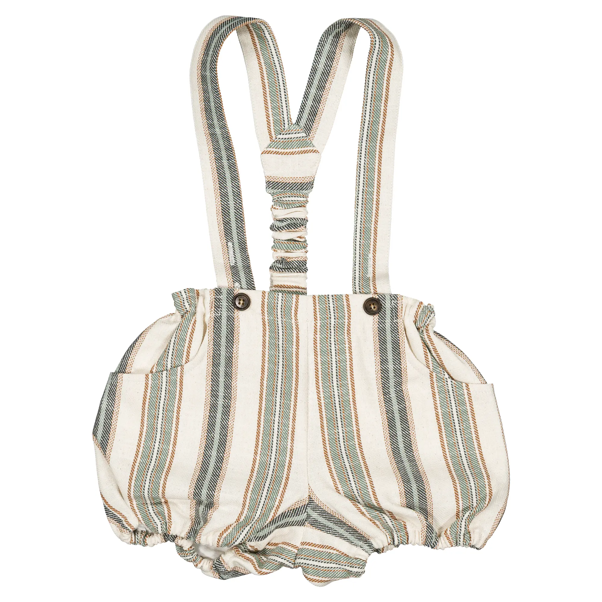 Bloomer à bretelles TERNES-  maxi rayé vert