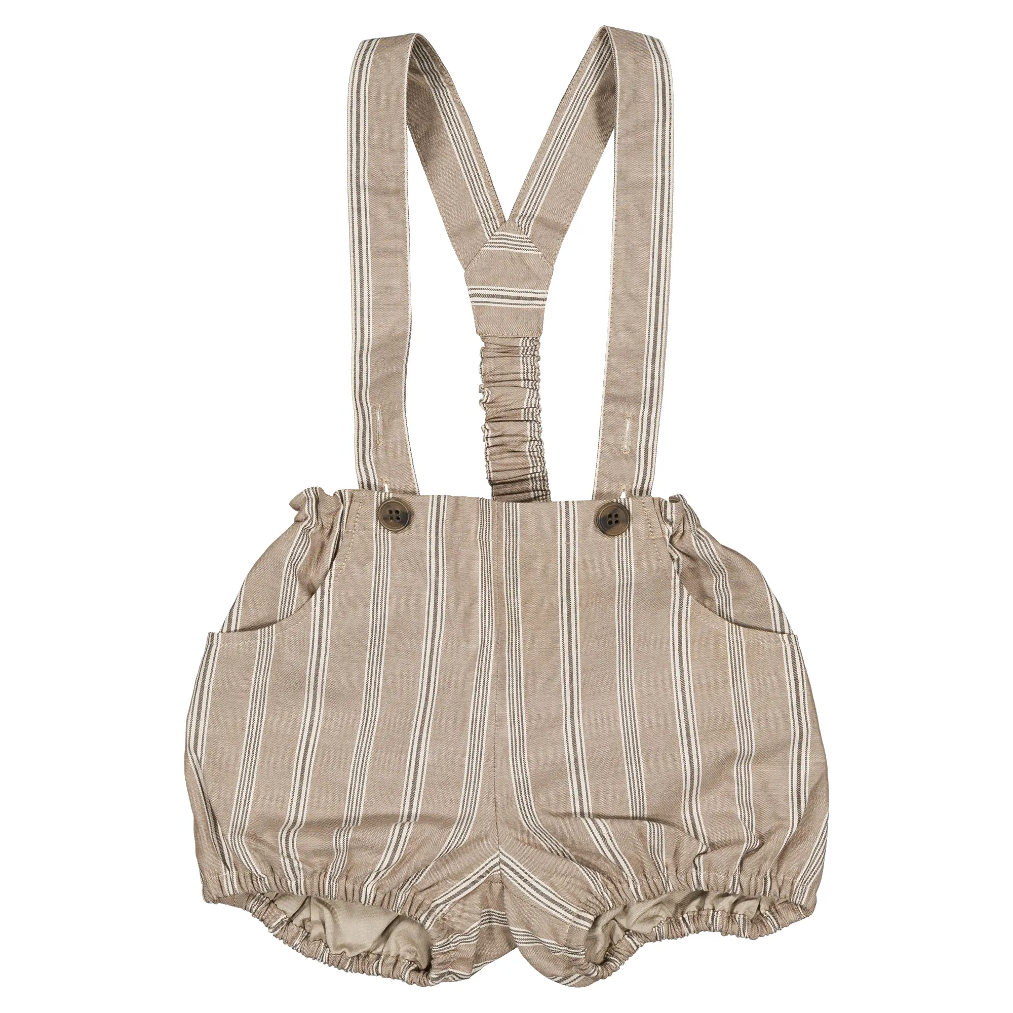 Bloomer à bretelles TERNES- rayé beige foncé