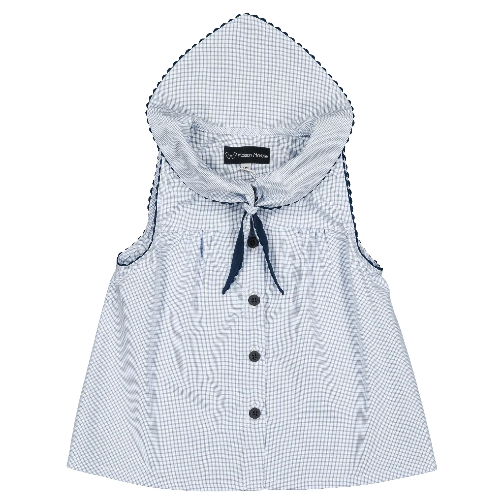 Blouse TRUDAINE- petits carreaux écolier