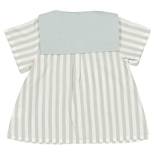 Blouse MONGE- rayé vert menthe