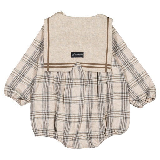 Barboteuse MAZET - tartan beige