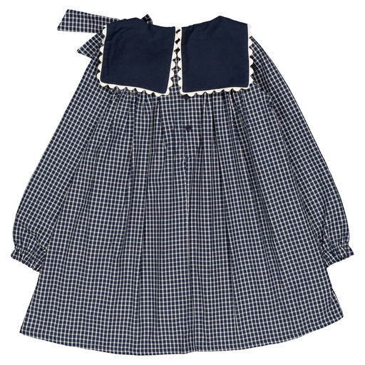 Robe ELIE - carreaux bleu