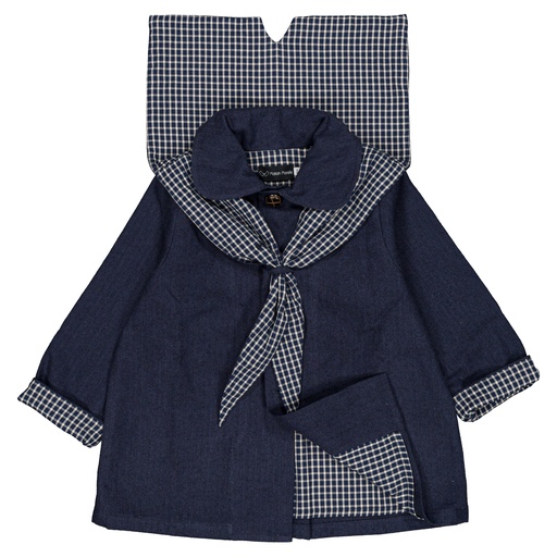 Manteau VOLTAIRE- chevron taupe