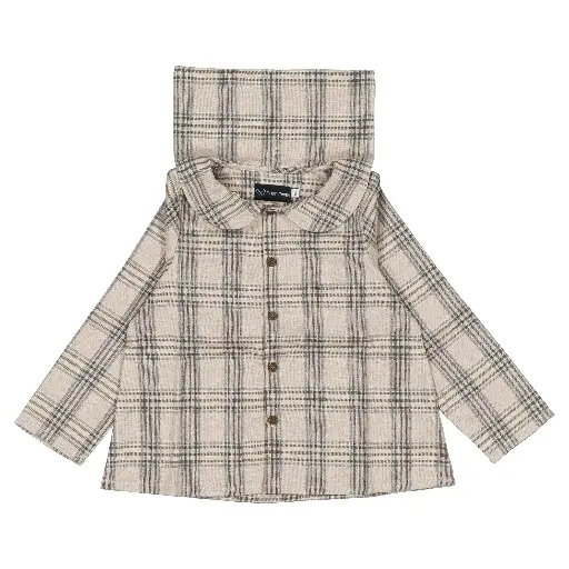 Blouse MONCEAU- tartan beige