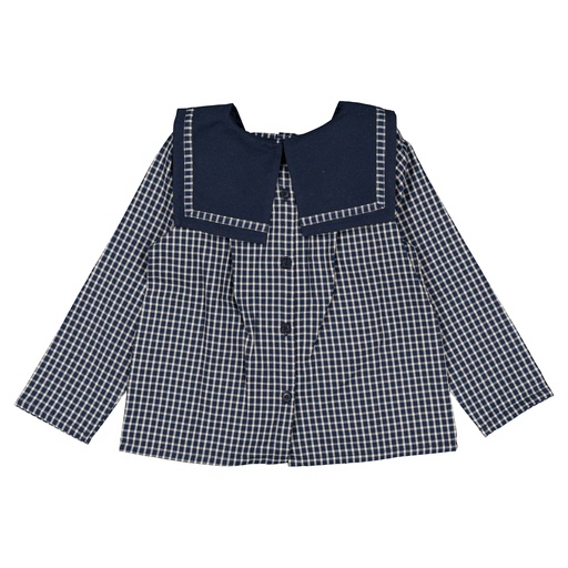 Blouse CHOISY- carreaux bleu