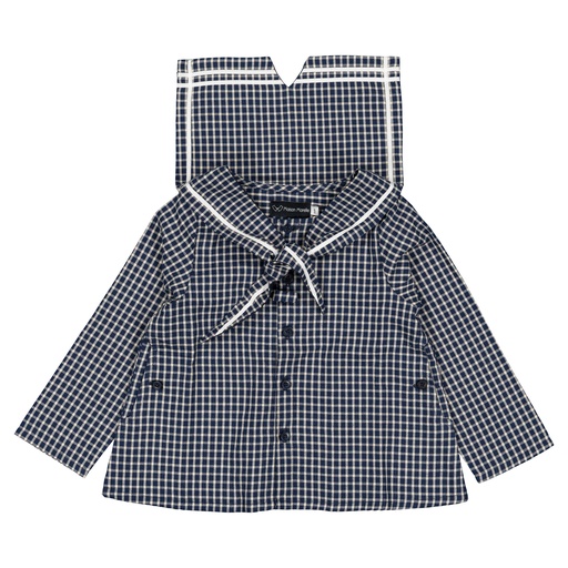 Blouse CHAPTAL- carreaux bleu 
