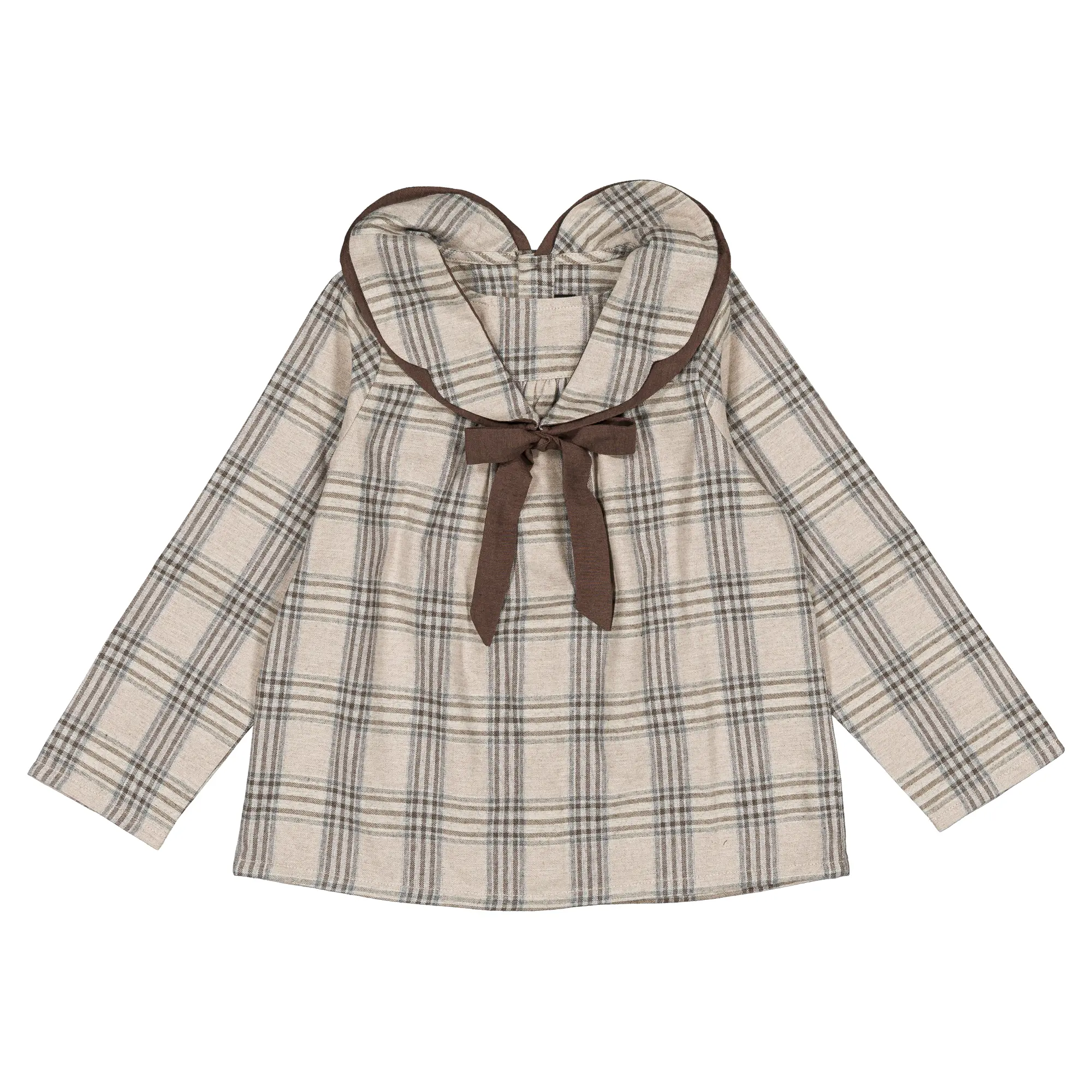Blouse BERRI- tartan beige