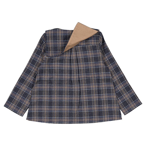Blouse MONCEAU- tartan bleu