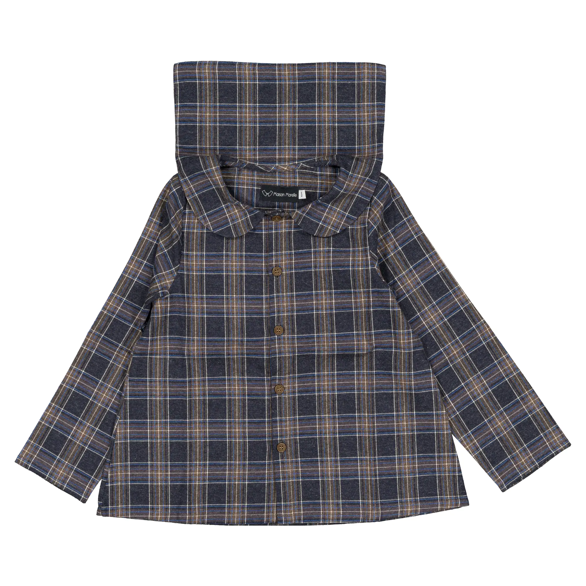 Blouse MONCEAU- tartan bleu