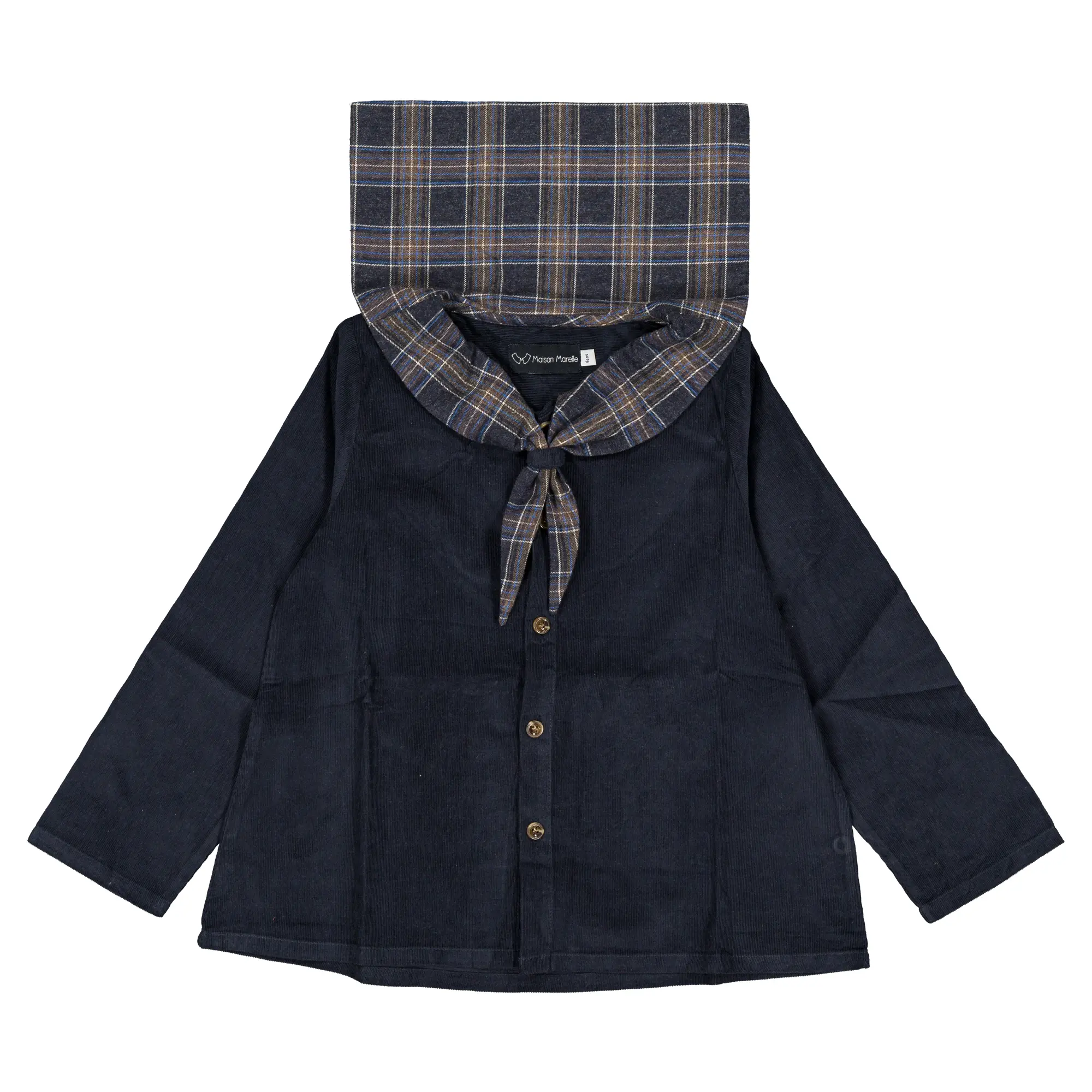 Blouse MONGE- velours navy
