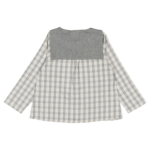 Blouse MONGE- tartan galet
