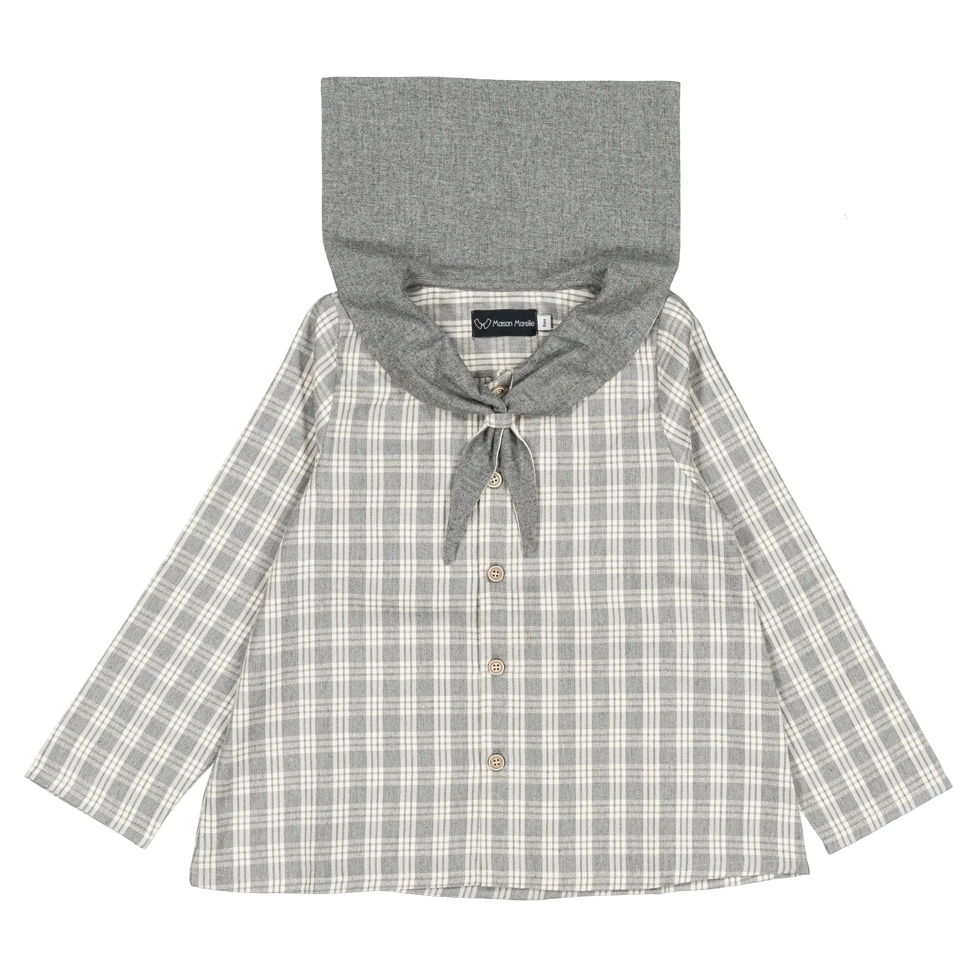 Blouse MONGE- tartan galet