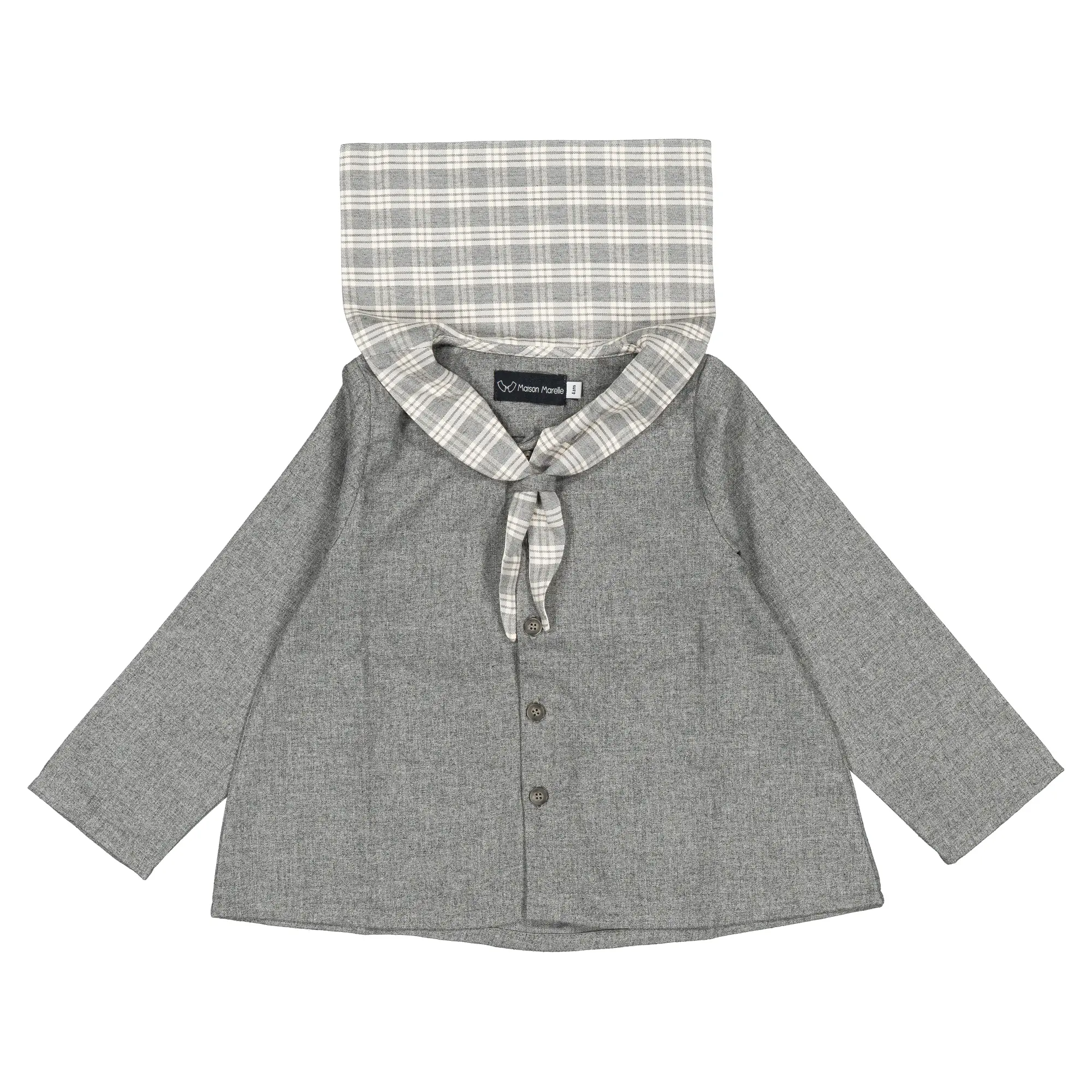 Blouse MONGE- flanelle galet