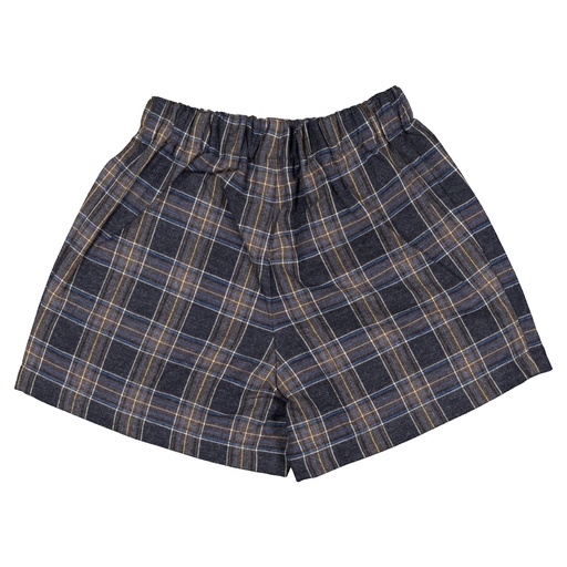 Short SEVRES -  tartan bleu