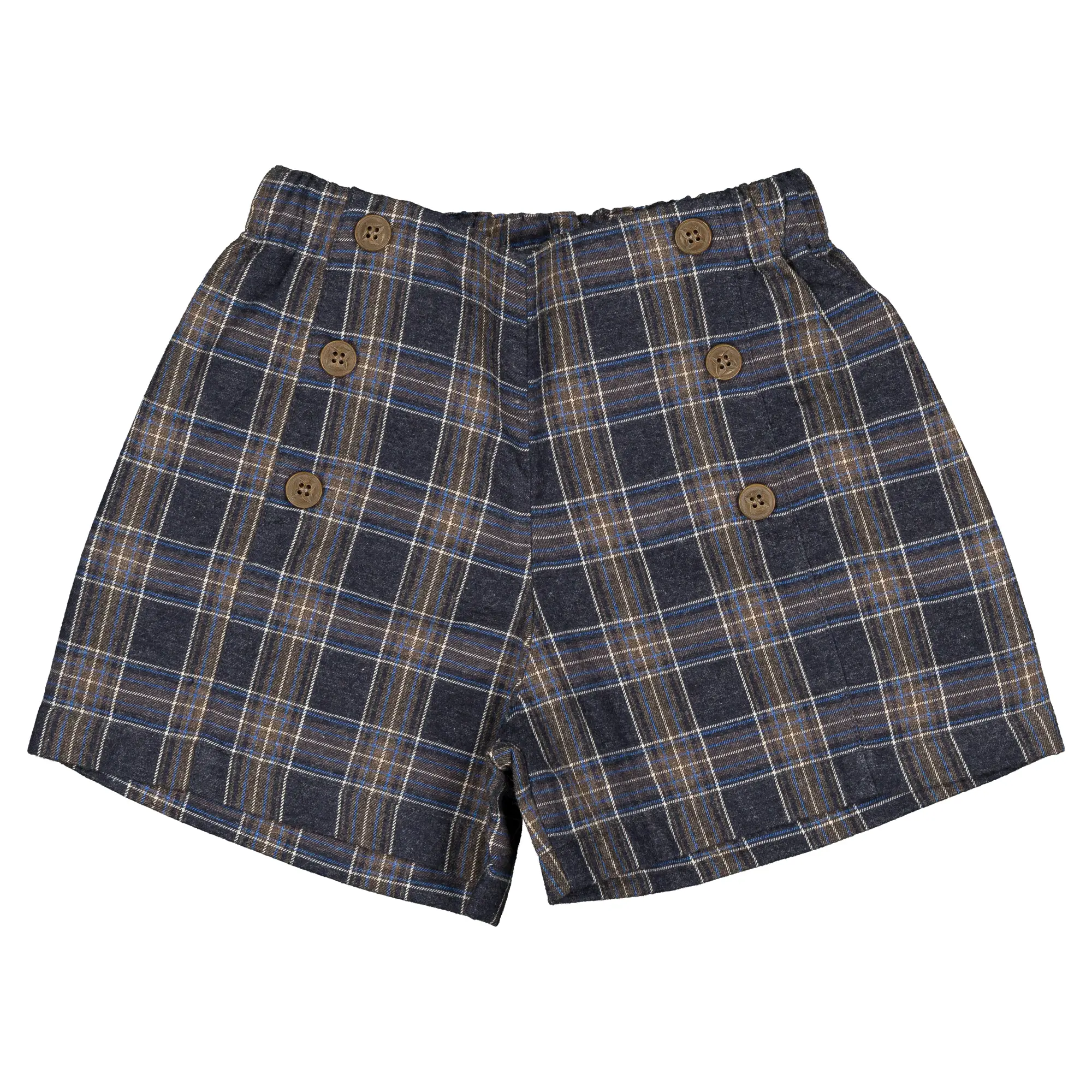 Short SEVRES -  tartan bleu