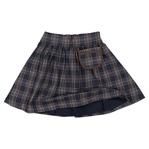 Jupe TOURNON - tartan bleu