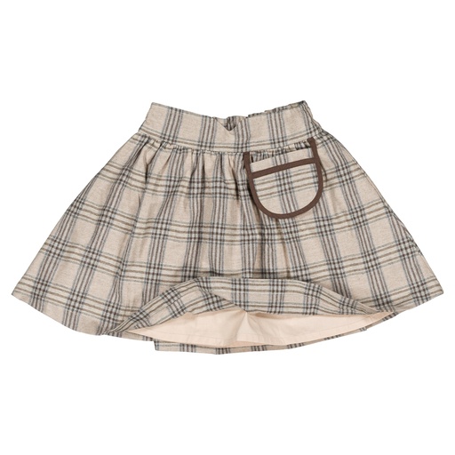 Jupe TOURNON - tartan beige