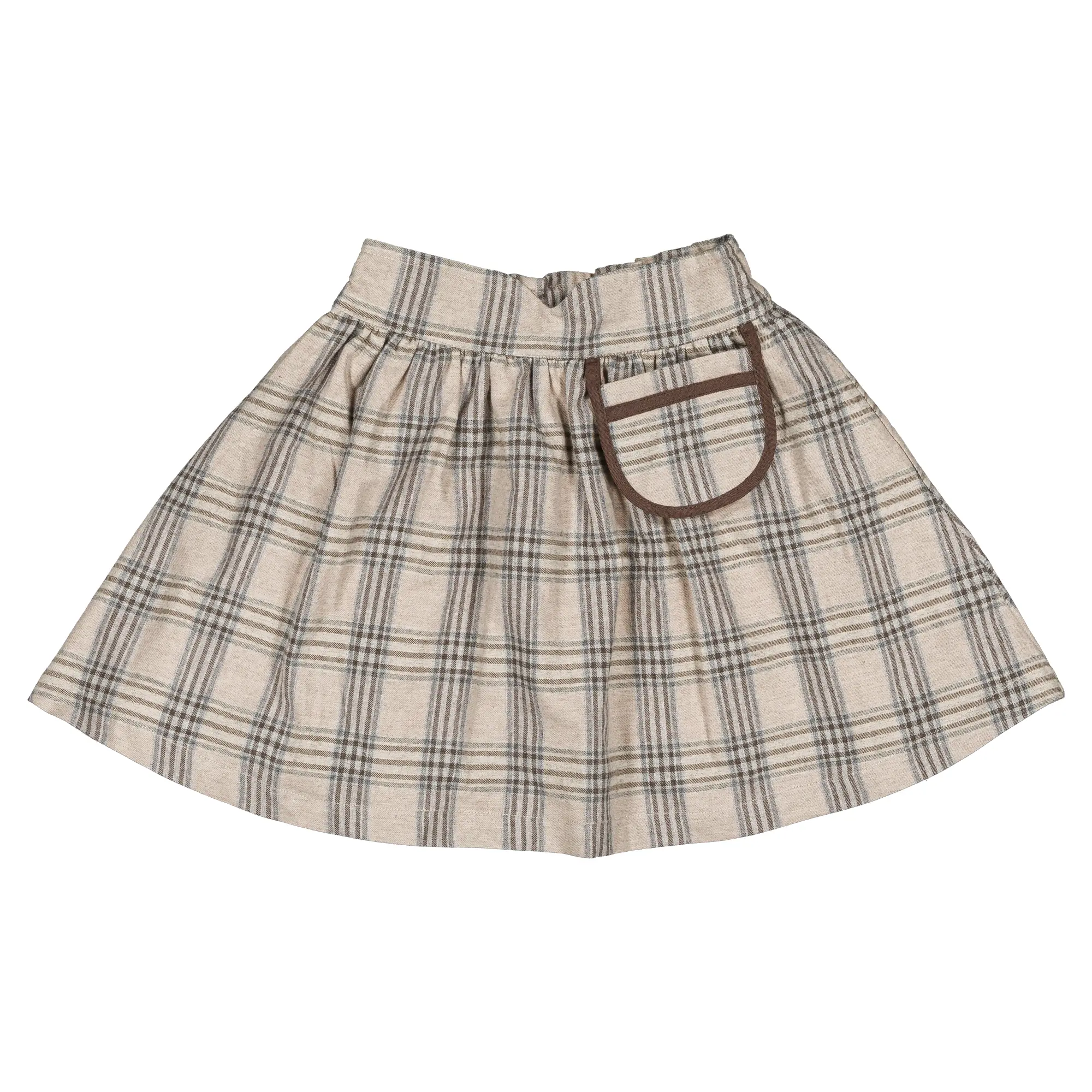 Jupe TOURNON - tartan beige
