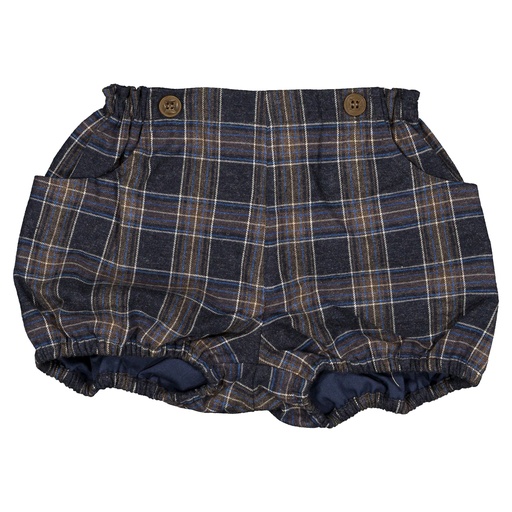 Bloomer à bretelles TERNES- tartan bleu